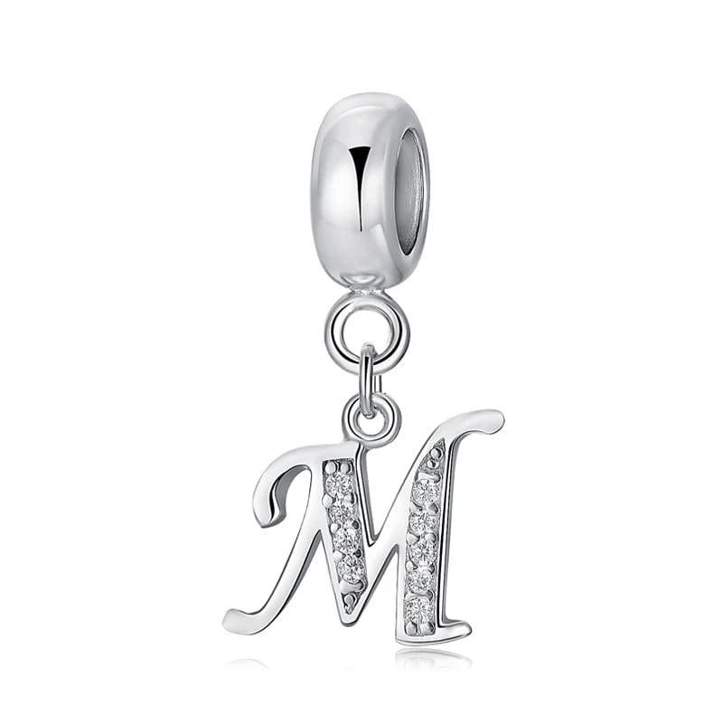 Amarante Jewelry Elegant Cursive Letter A~Z Alphabet Charm
