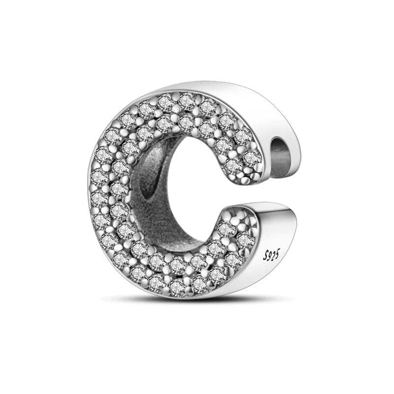 Amarante Jewelry Sparkling Letter A~Z Alphabet Charm