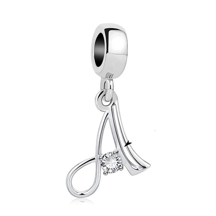 Amarante Jewelry Elegant Crystal Letter A~Z Alphabet Charm
