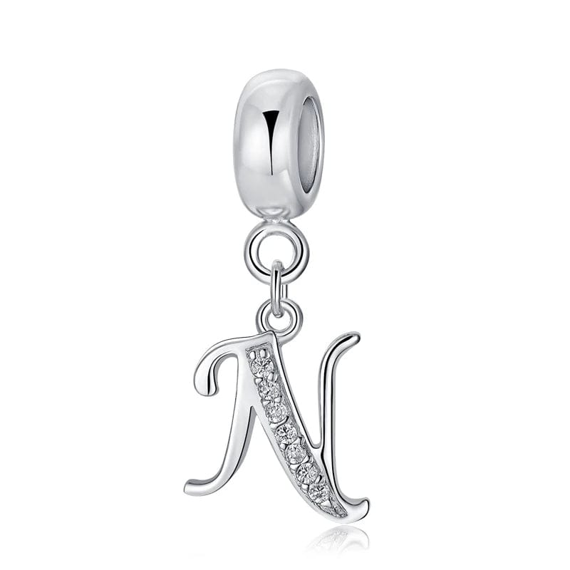 Amarante Jewelry Elegant Cursive Letter A~Z Alphabet Charm