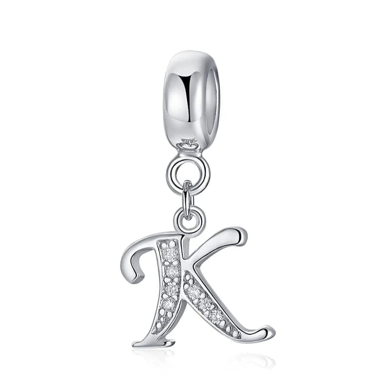 Amarante Jewelry Elegant Cursive Letter A~Z Alphabet Charm