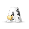 Amarante Jewelry Gold Heart Letter A~Z Alphabet Charm