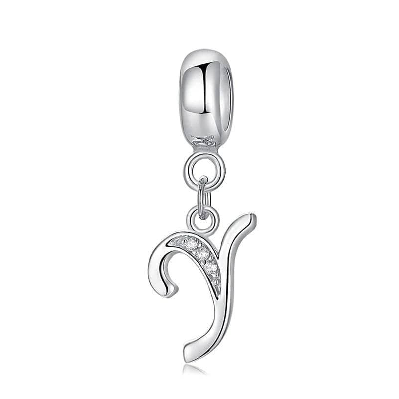 Amarante Jewelry Elegant Cursive Letter A~Z Alphabet Charm