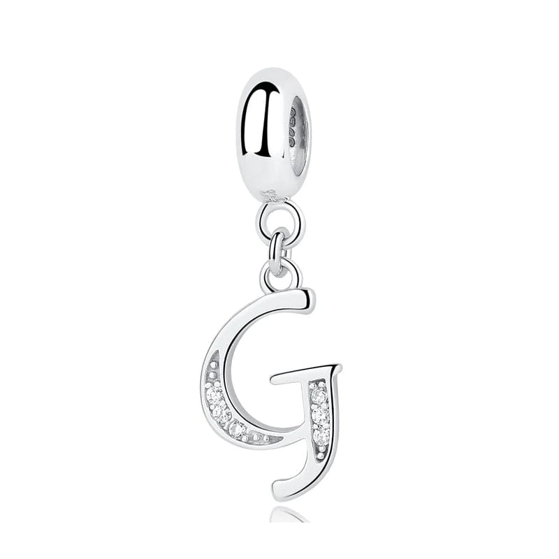 Amarante Jewelry Elegant Cursive Letter A~Z Alphabet Charm