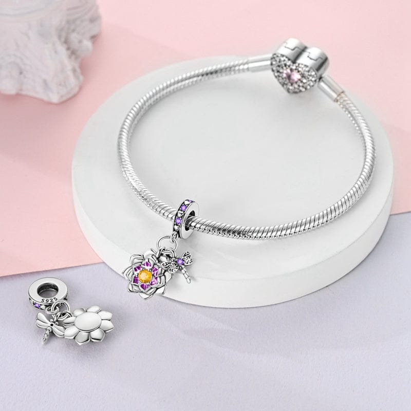 Amarante Jewelry Lotus Blossom & Dragonfly Harmony Charm
