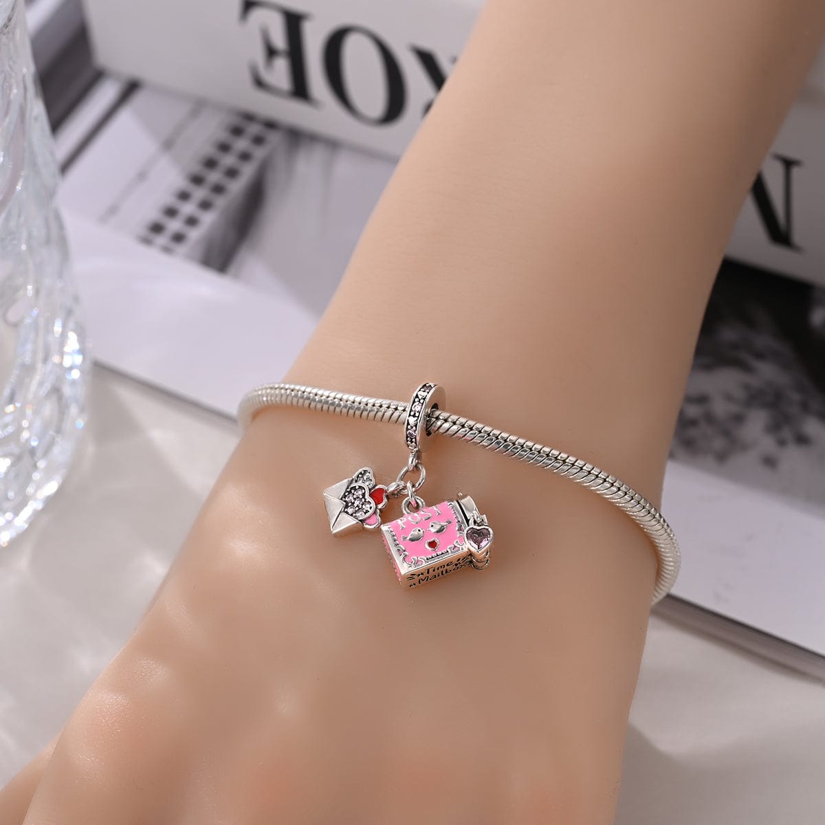 Amarante Jewelry Love Letter & Mailbox Dangle Charm