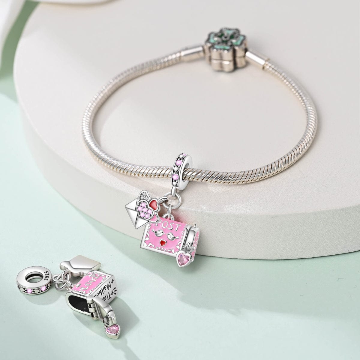 Amarante Jewelry Love Letter & Mailbox Dangle Charm