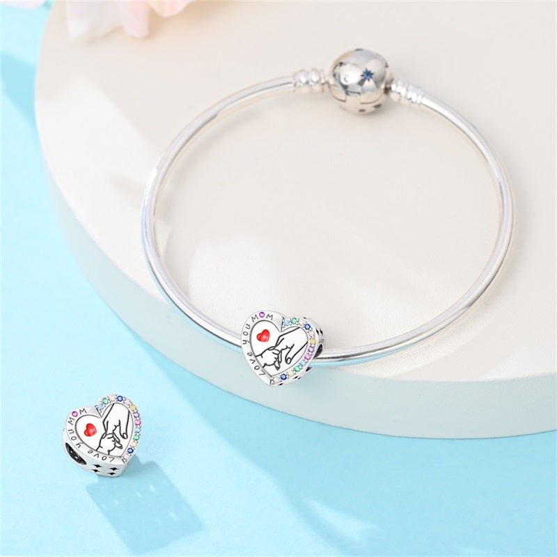 Amarante Jewelry Love You Mom Heart Charm