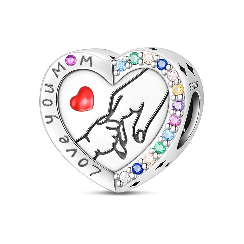 Amarante Jewelry Love You Mom Heart Charm