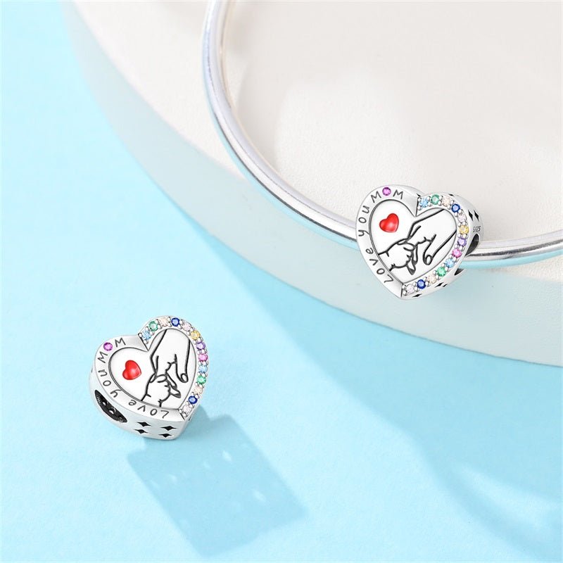Amarante Jewelry Love You Mom Heart Charm