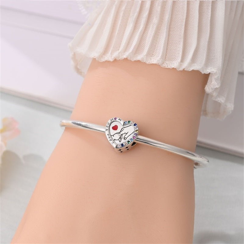 Amarante Jewelry Love You Mom Heart Charm