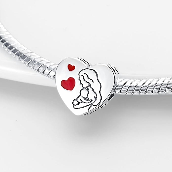 Amarante Jewelry Lovely Mom Heart Charm