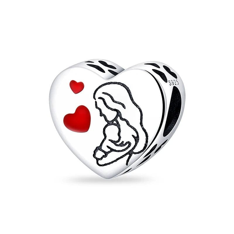 Amarante Jewelry Lovely Mom Heart Charm