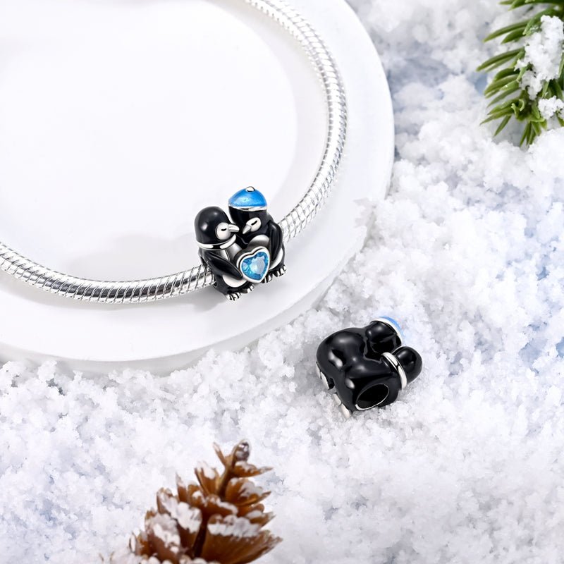 Amarante Jewelry Loving Penguins with Blue Heart Charm