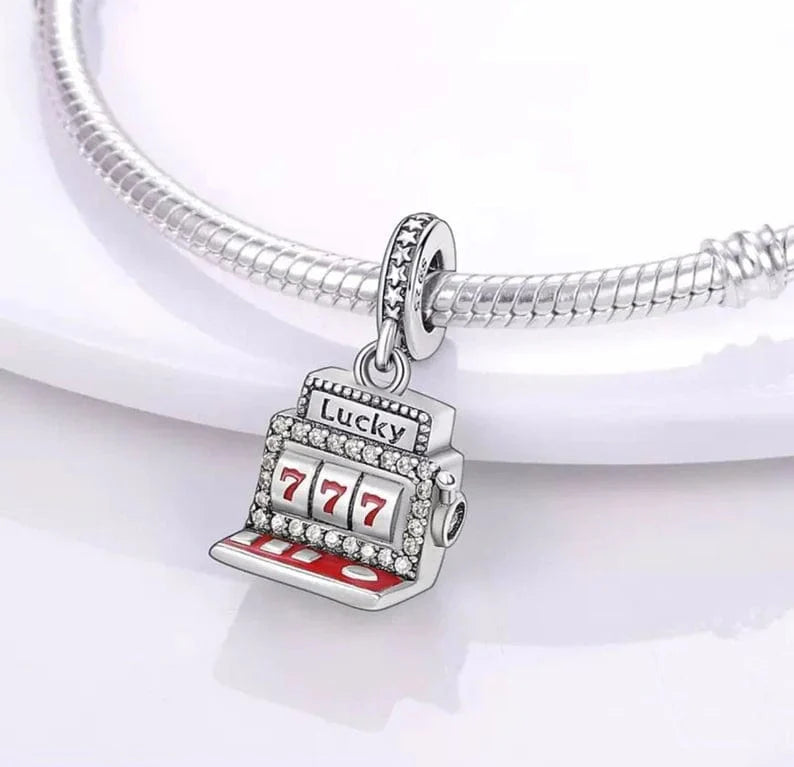 Amarante Jewelry Lucky 777 Slot Machine Vegas Casino Charm