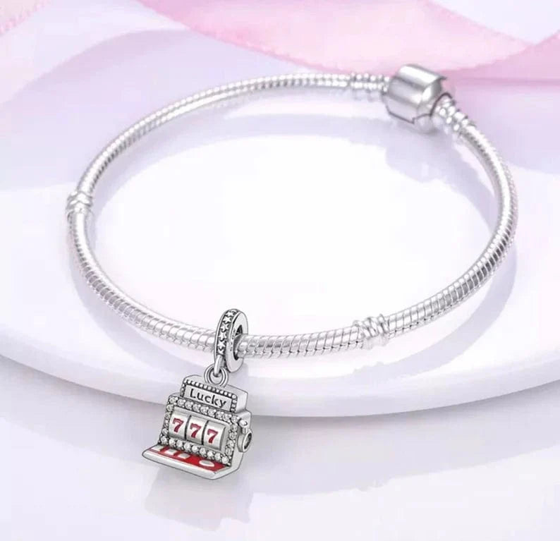 Amarante Jewelry Lucky 777 Slot Machine Vegas Casino Charm