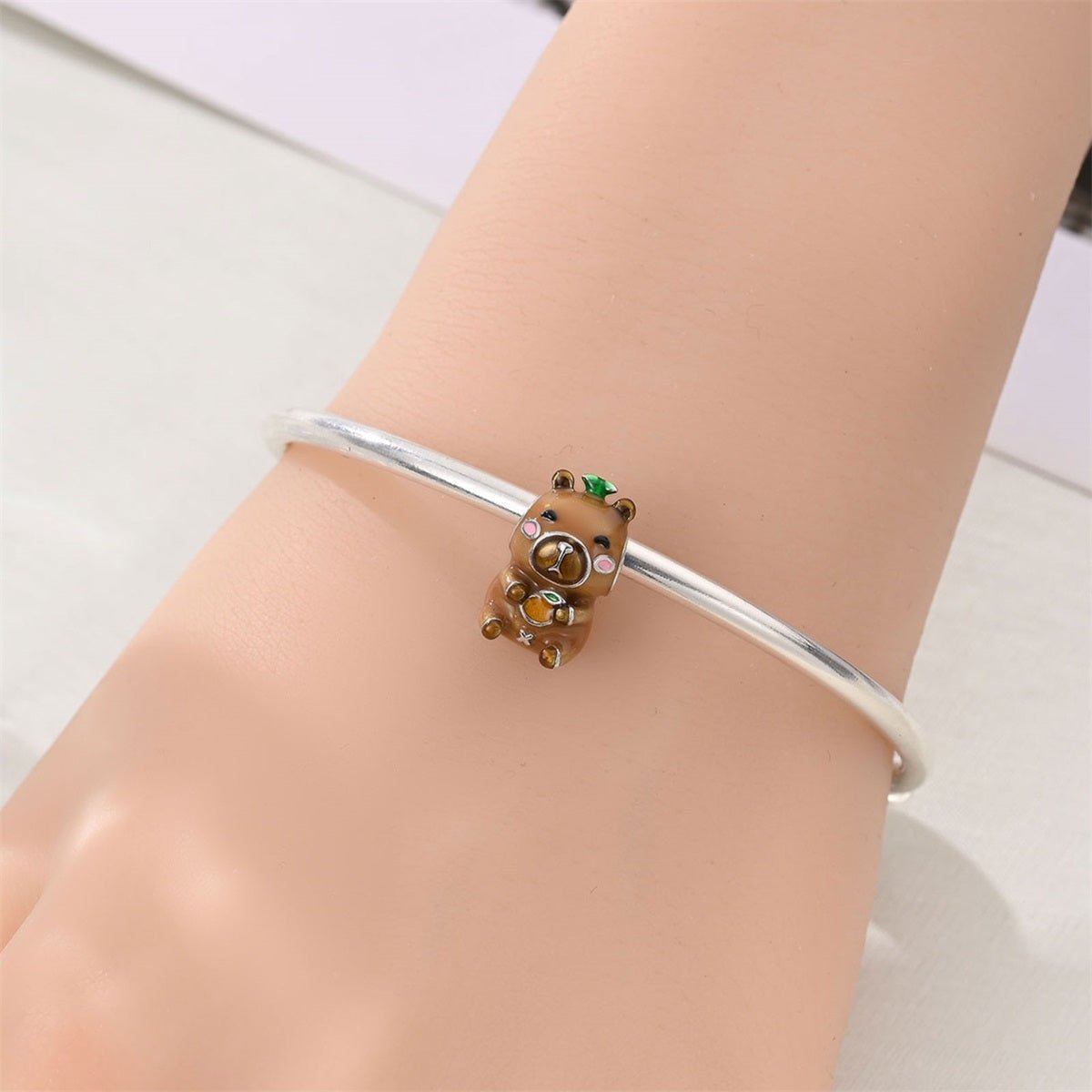 Amarante Jewelry Lucky Capybara with Tangerine Charm