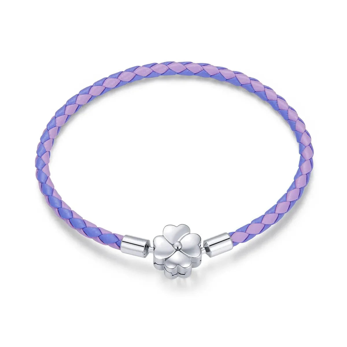 Amarante Jewelry Lucky Clover Leather Charm Bracelet