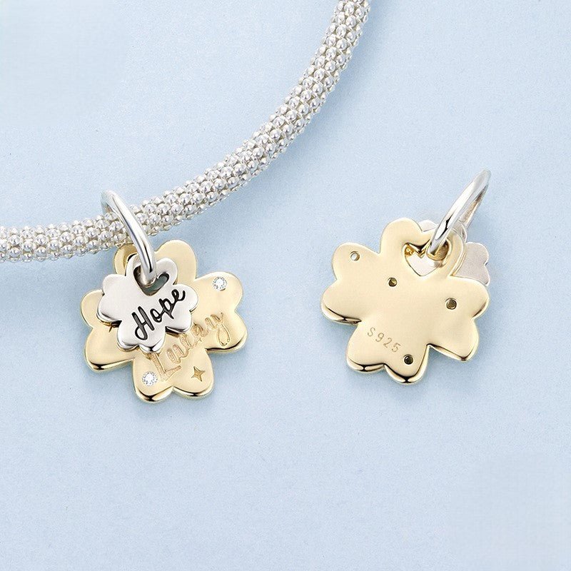 Amarante Jewelry Lucky & Hope Clover Dangle Charm