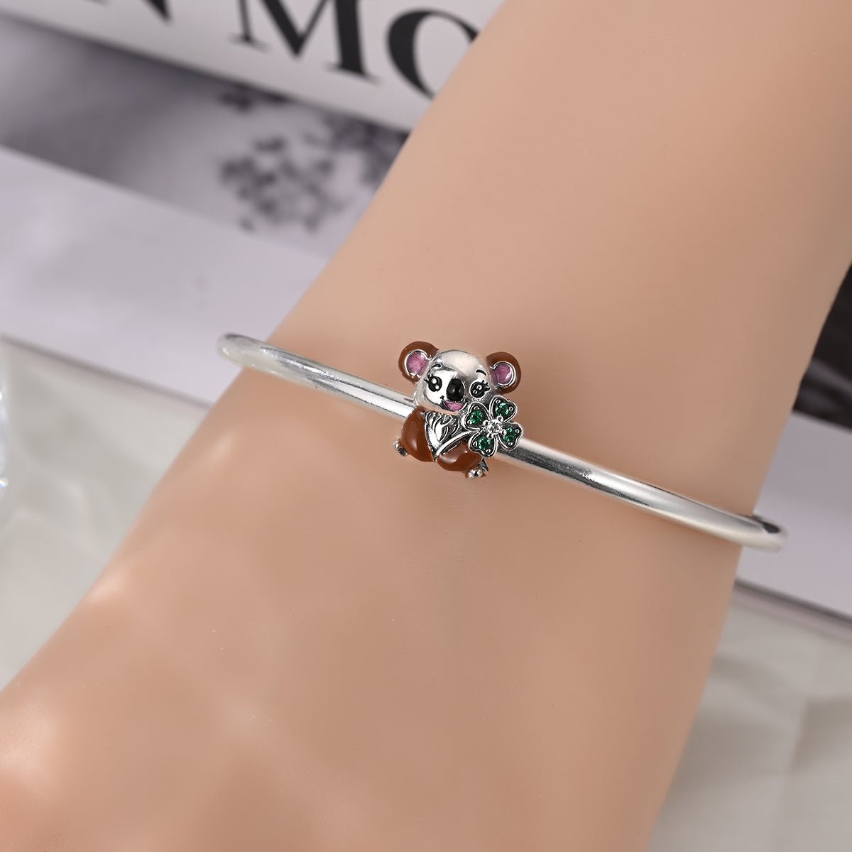 Amarante Jewelry Lucky Koala with Shamrock Charm