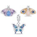 Amarante Jewelry Luminous Butterfly Charm Trio