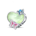 Amarante Jewelry Luminous Butterfly Heart Glow Charm