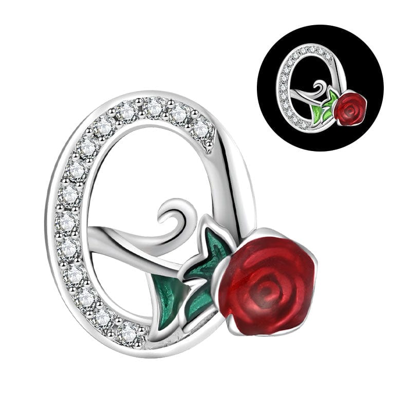 Amarante Jewelry Luminous Rose Letter A~Z Alphabet Charm