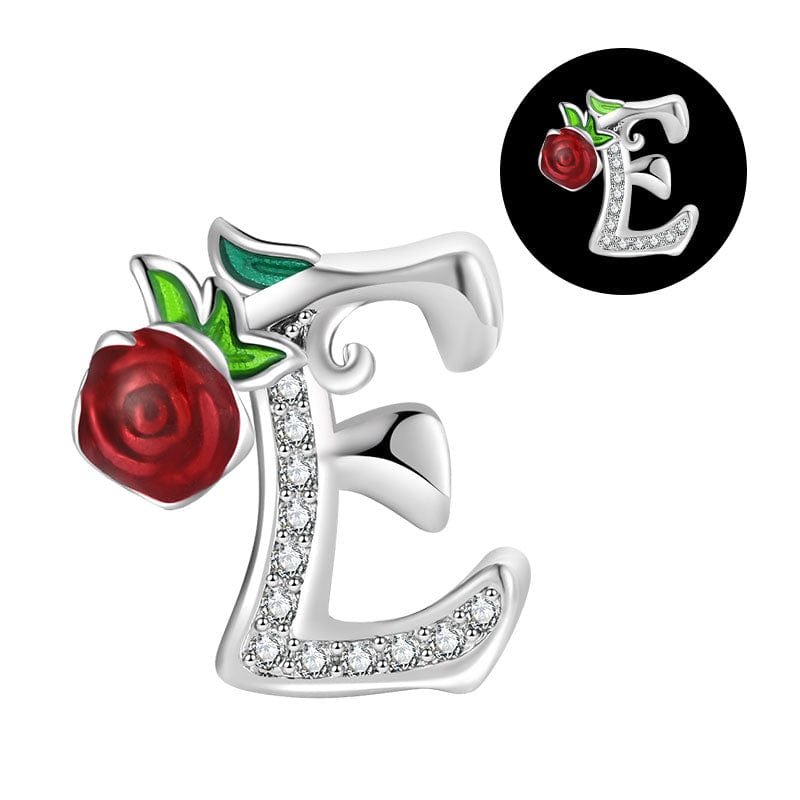 Amarante Jewelry Luminous Rose Letter A~Z Alphabet Charm