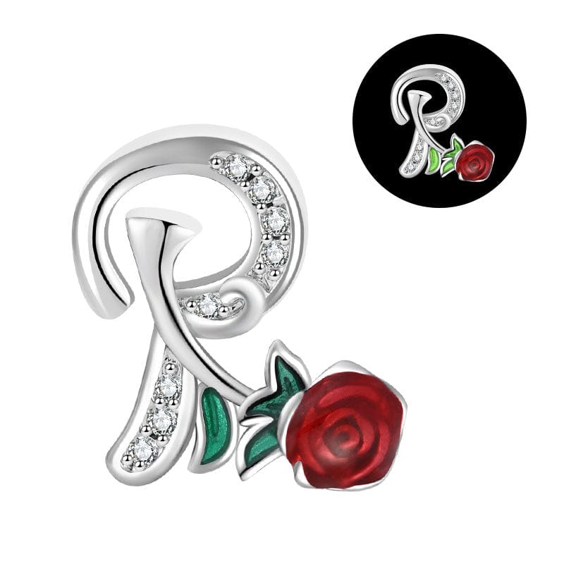 Amarante Jewelry Luminous Rose Letter A~Z Alphabet Charm