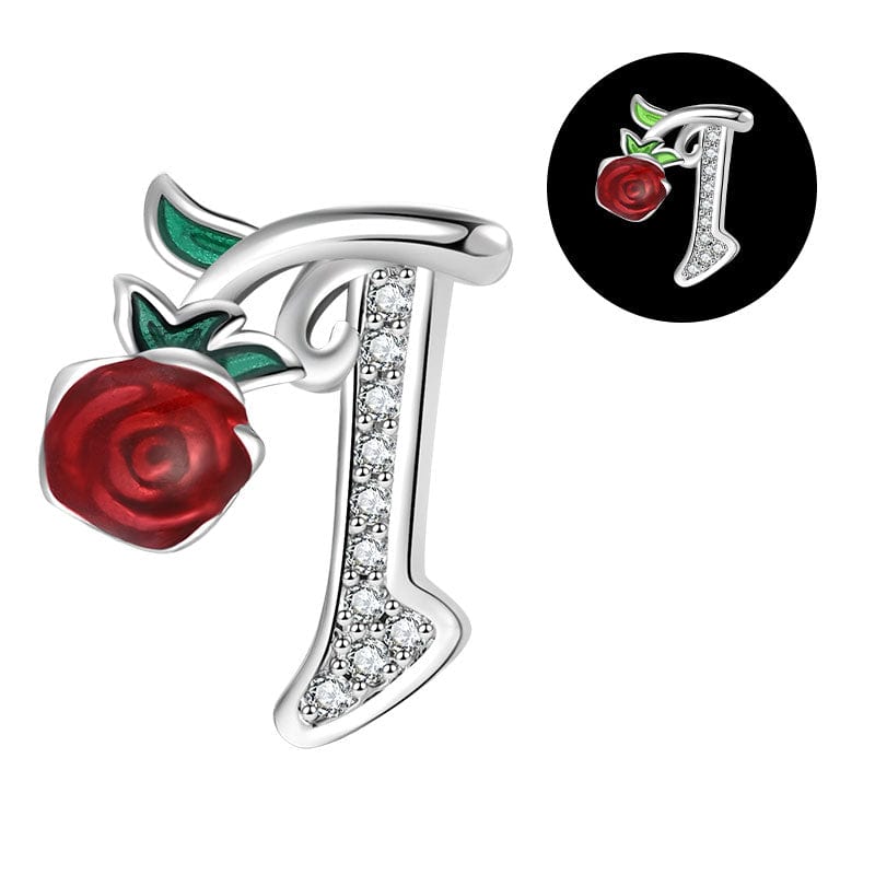 Amarante Jewelry Luminous Rose Letter A~Z Alphabet Charm