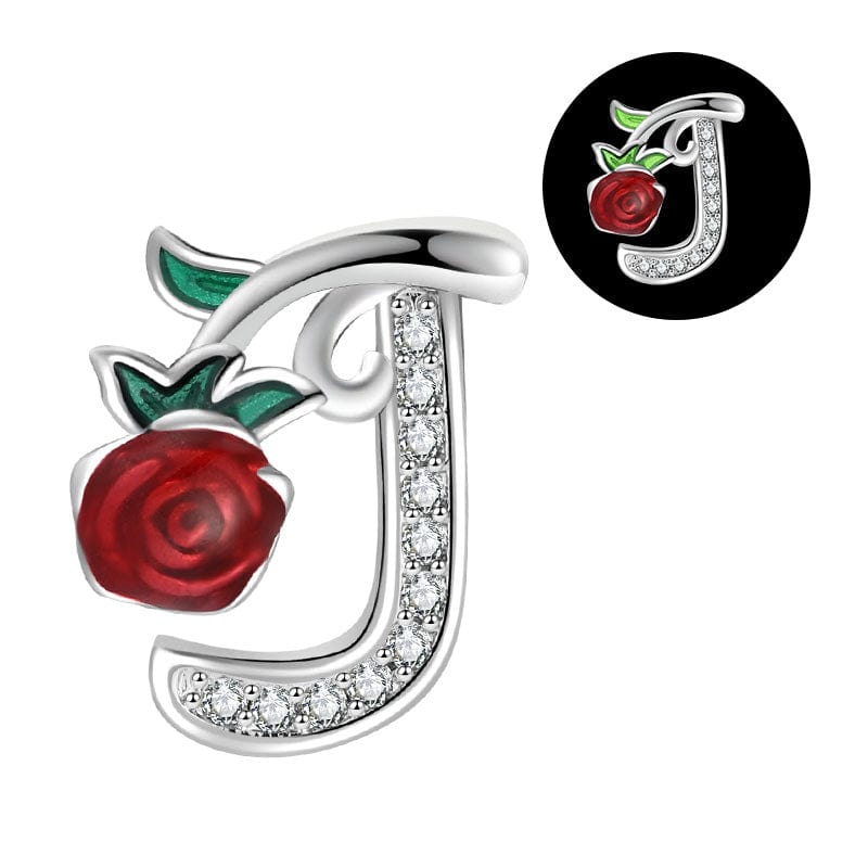 Amarante Jewelry Luminous Rose Letter A~Z Alphabet Charm