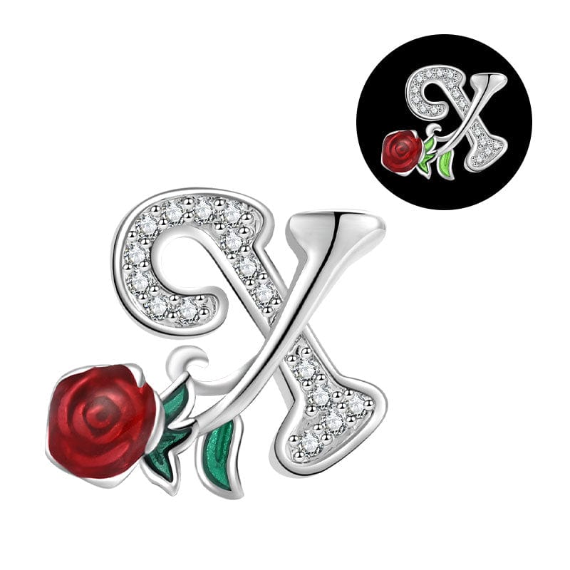 Amarante Jewelry Luminous Rose Letter A~Z Alphabet Charm