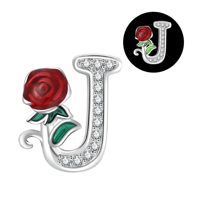 Amarante Jewelry Luminous Rose Letter A~Z Alphabet Charm
