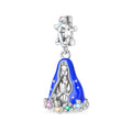 Amarante Jewelry Madonna Charm with Colorful Gemstone Accents
