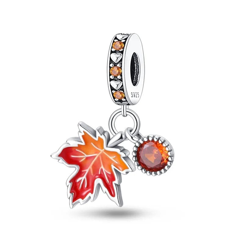 Amarante Jewelry Maple Leaf Double Dangle Charm