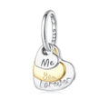 Amarante Jewelry Me & You Forever Heart Dangle Charm