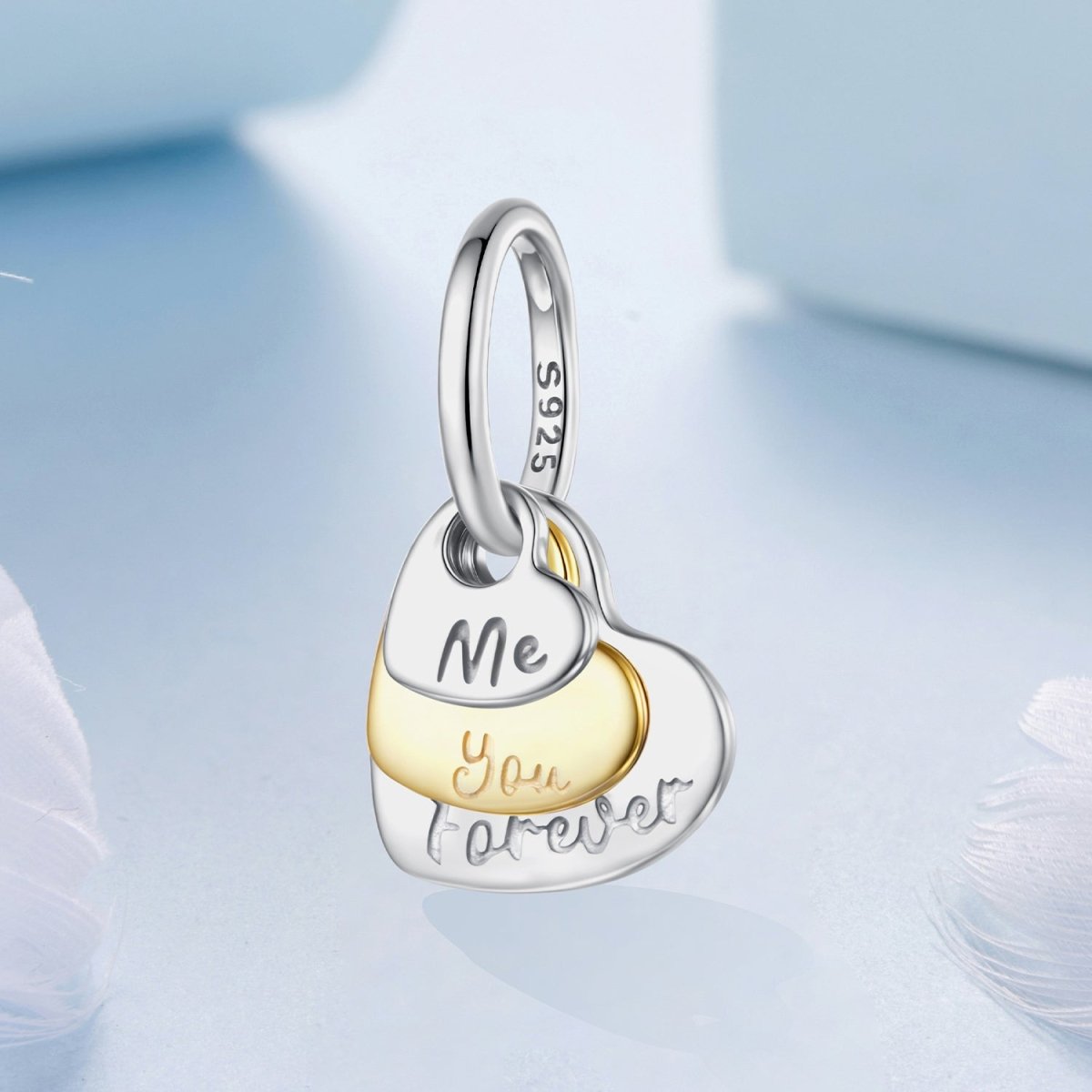 Amarante Jewelry Me & You Forever Heart Dangle Charm