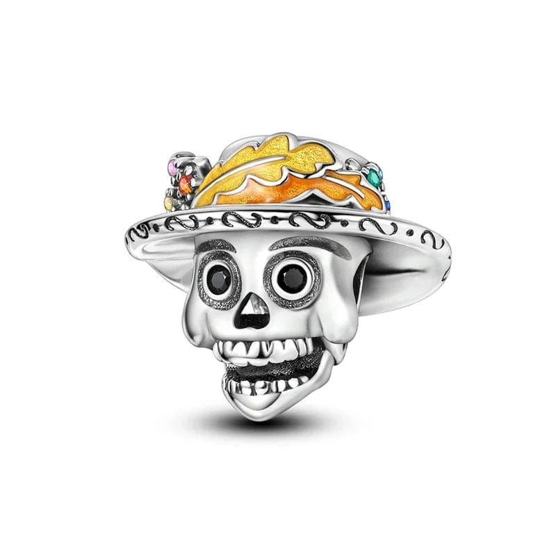 Amarante Jewelry Mexican Catrina Style Skull Charm