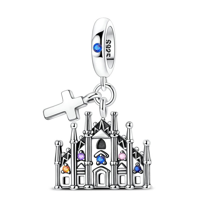 Amarante Jewelry Milan Cathedral with Cross Dangle Charm