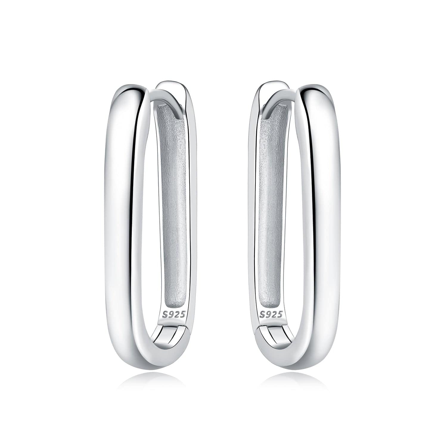 Amarante Jewelry Minimalist Sleek Hoop Earrings