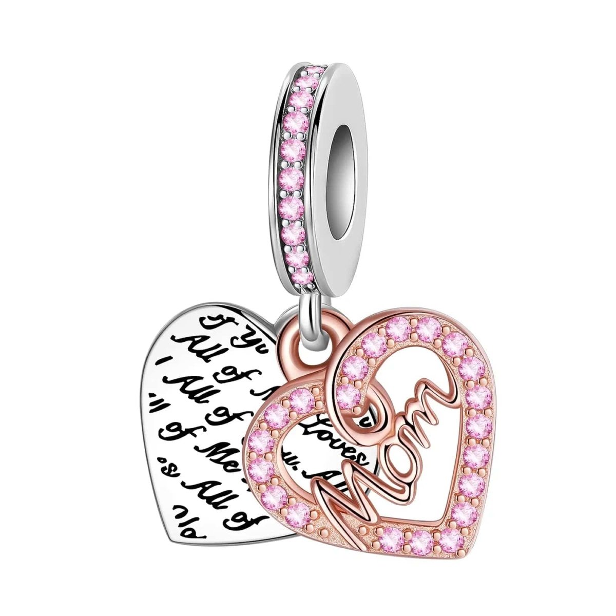 Amarante Jewelry Mom Heart Dangle Charm