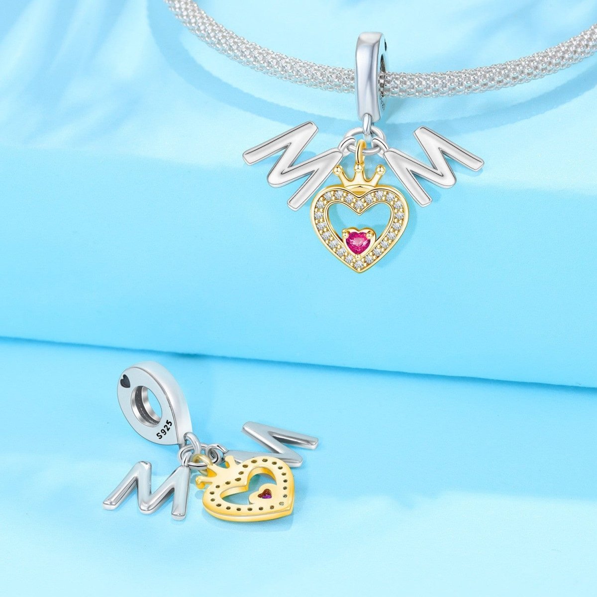 Amarante Jewelry Mom Queen's Heart with Crown Charm
