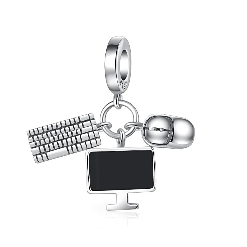Amarante Jewelry Monitor Mouse and Keyboard Dangle Charm
