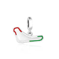 Amarante Jewelry Monza Race Track with Italian Flag Colors Dangle Charm