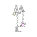 Amarante Jewelry Moon, Star & Flower Dangle Charm