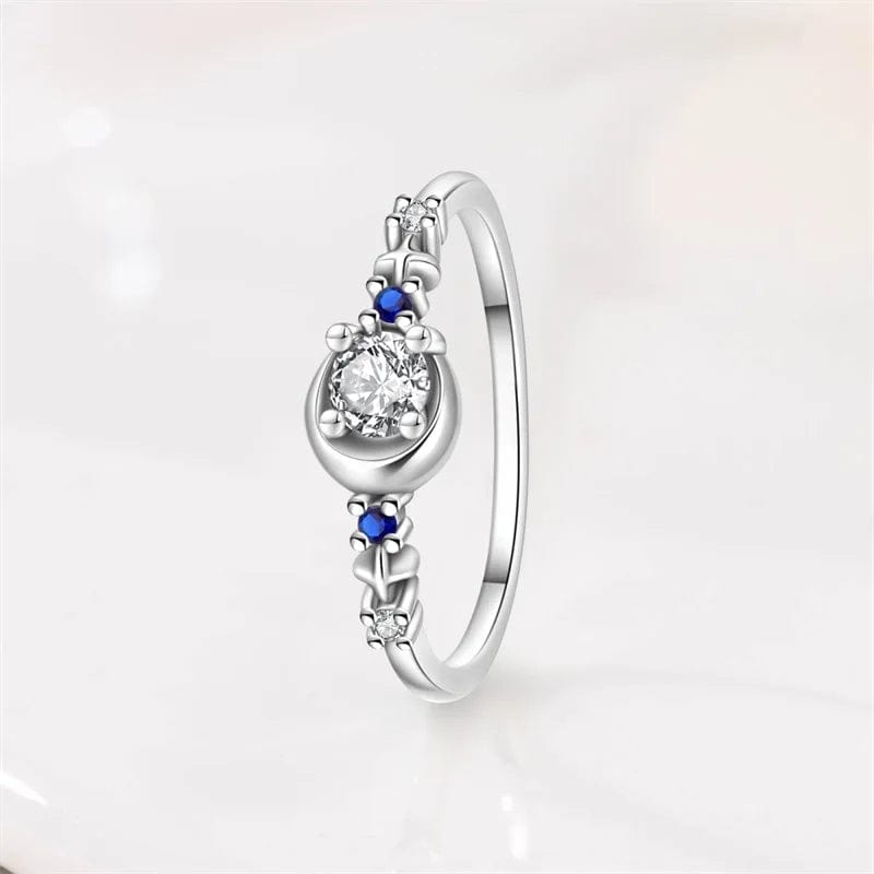 Amarante Jewelry Moon & Star Ring