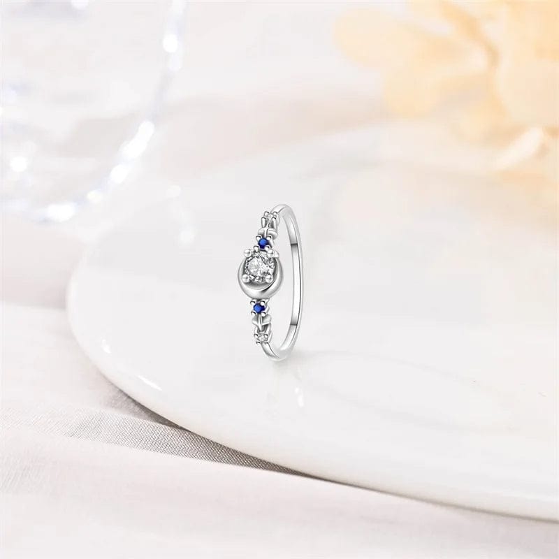 Amarante Jewelry Moon & Star Ring