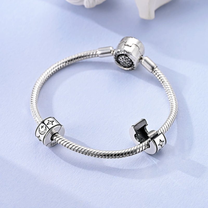 Amarante Jewelry Moon & Stars Sparkling Clip Charm