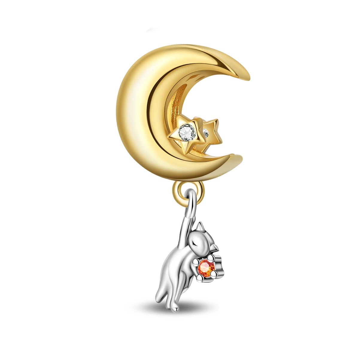 Amarante Jewelry Moonlight Cat Dangle Charm