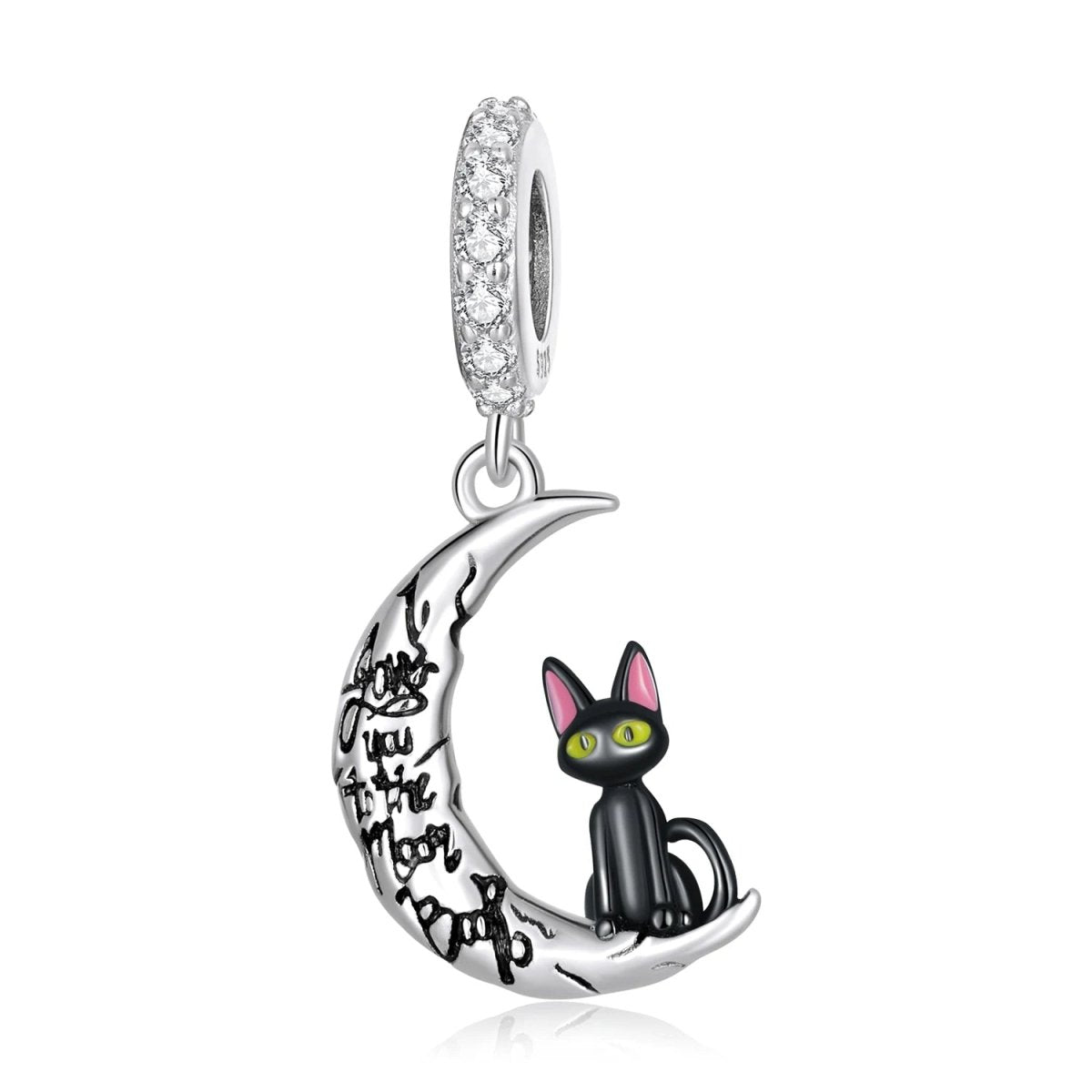Amarante Jewelry Moonlit Cat Dangle Charm